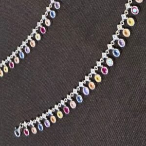 silver anklet