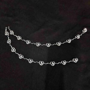 silver anklet